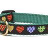 Colorful Hearts Small Breed Dog Collar