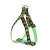 Up Country Colorful Hearts Dog Cast Brass Dog Harness