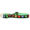 Up Country Colorful Hearts Cast Brass Martingale Collar