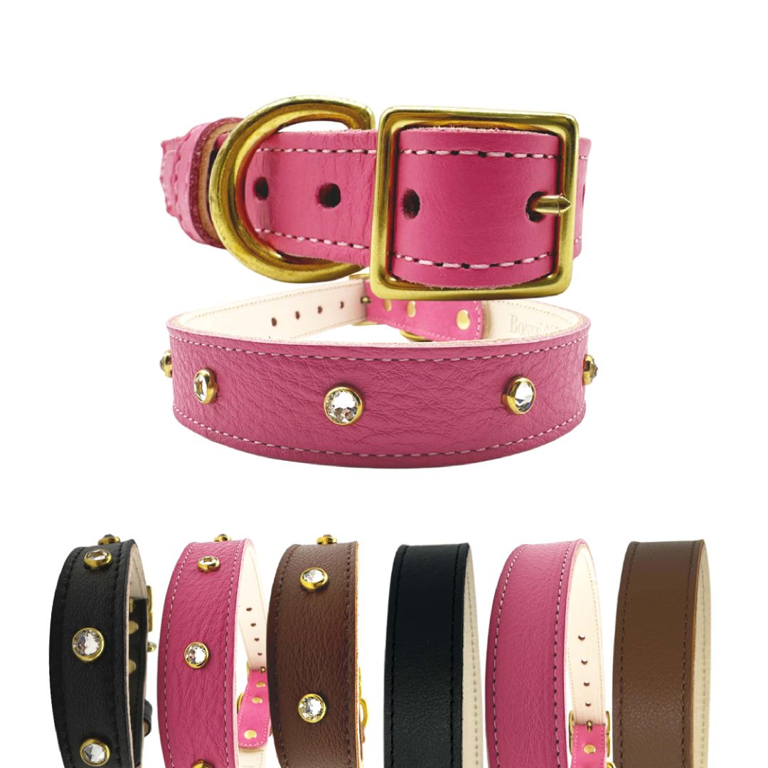 Bonne et Filou – Classic Leather Dog Collar