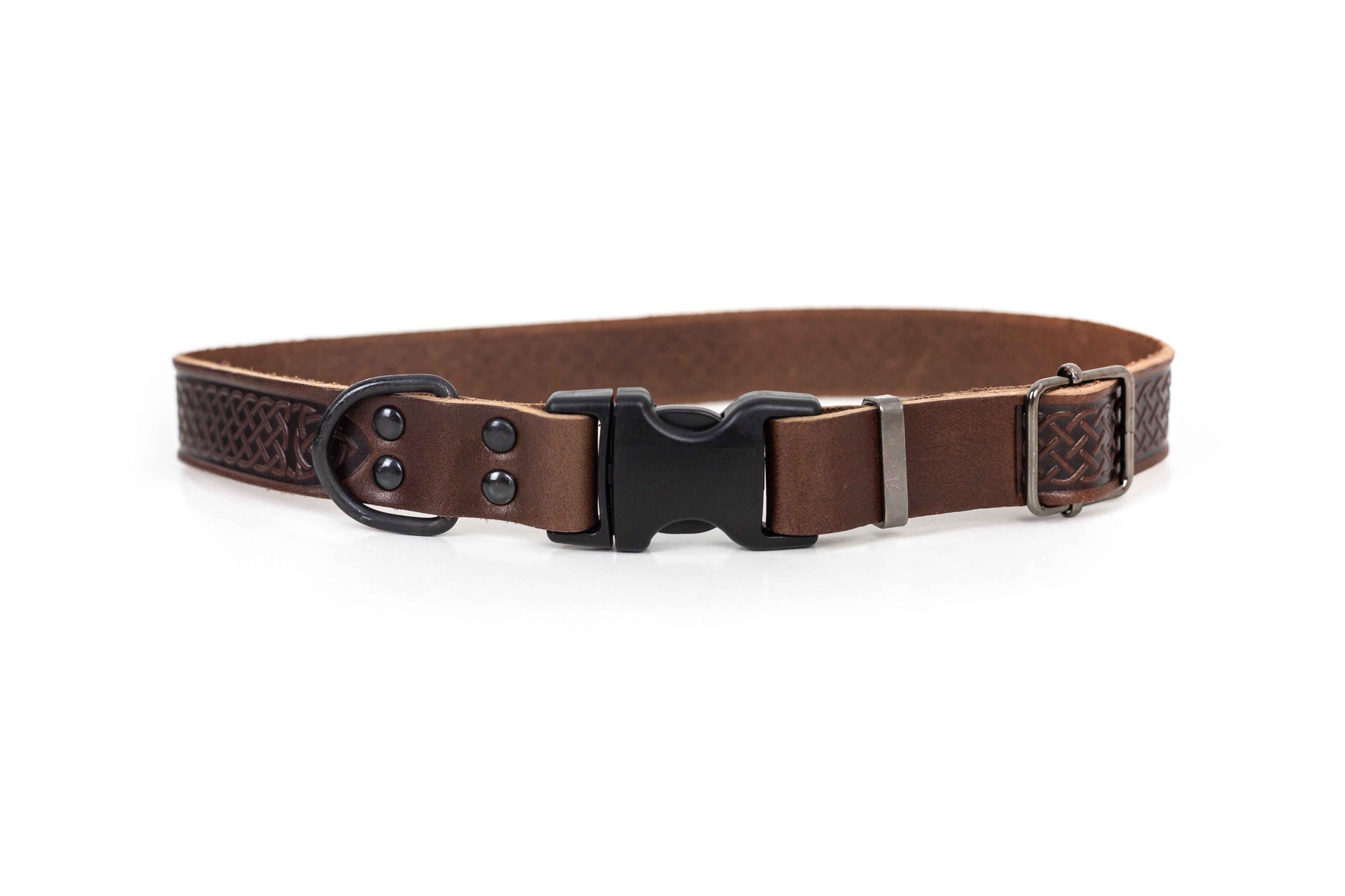 Euro-Dog Celtic Sport Quick-Release Leather Dog Collar