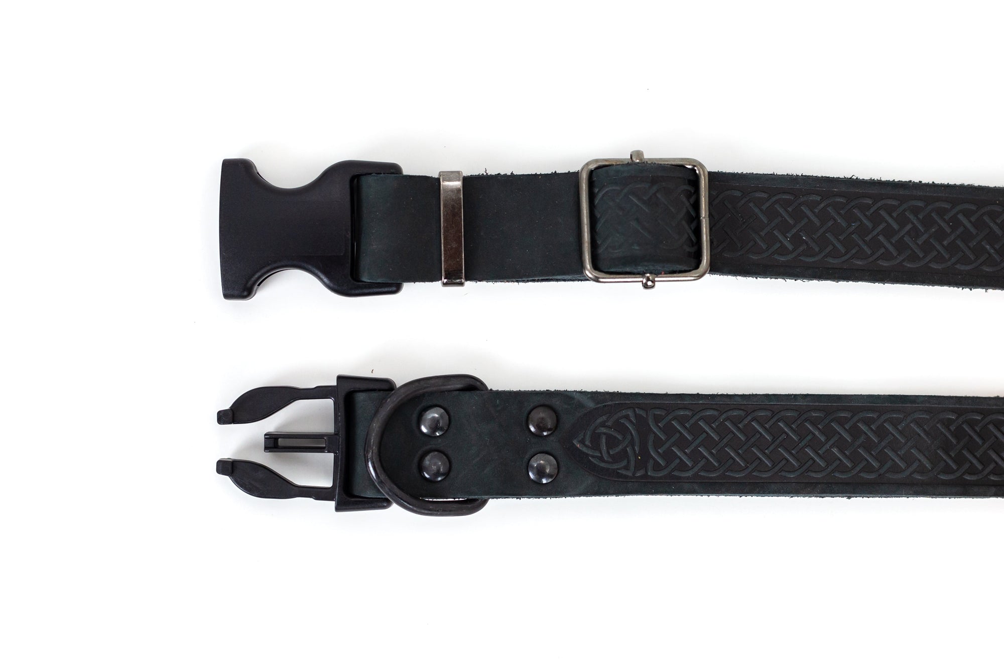 Euro-Dog Celtic Sport Quick-Release Leather Dog Collar