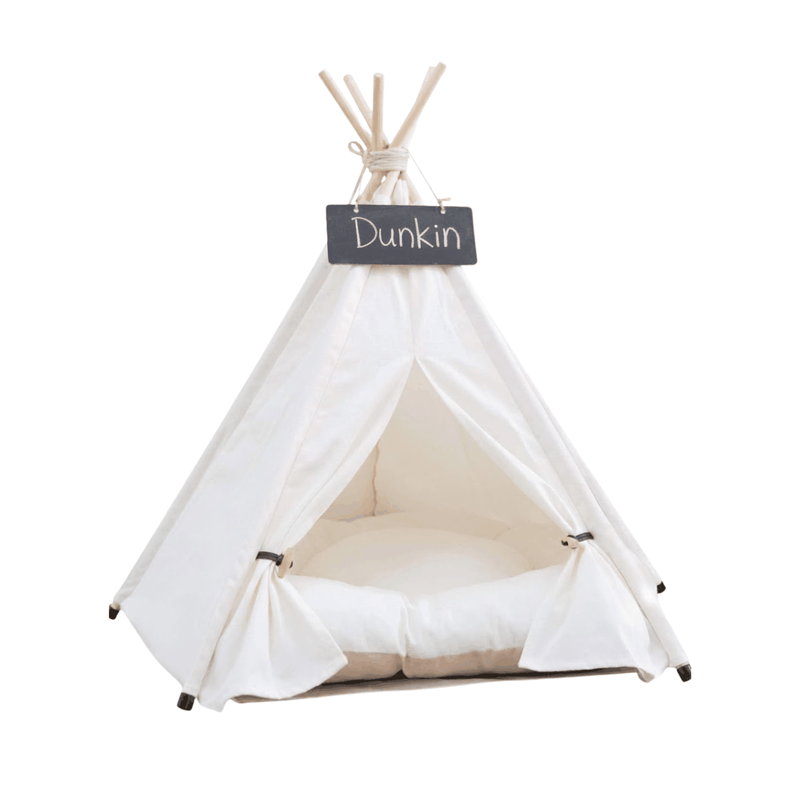 Glow Pups: White Pet Teepee Dog Bed