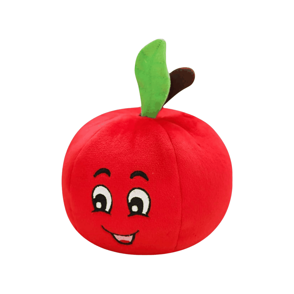 Glow Pups: Tomato Squeaky Plush Dog Toy