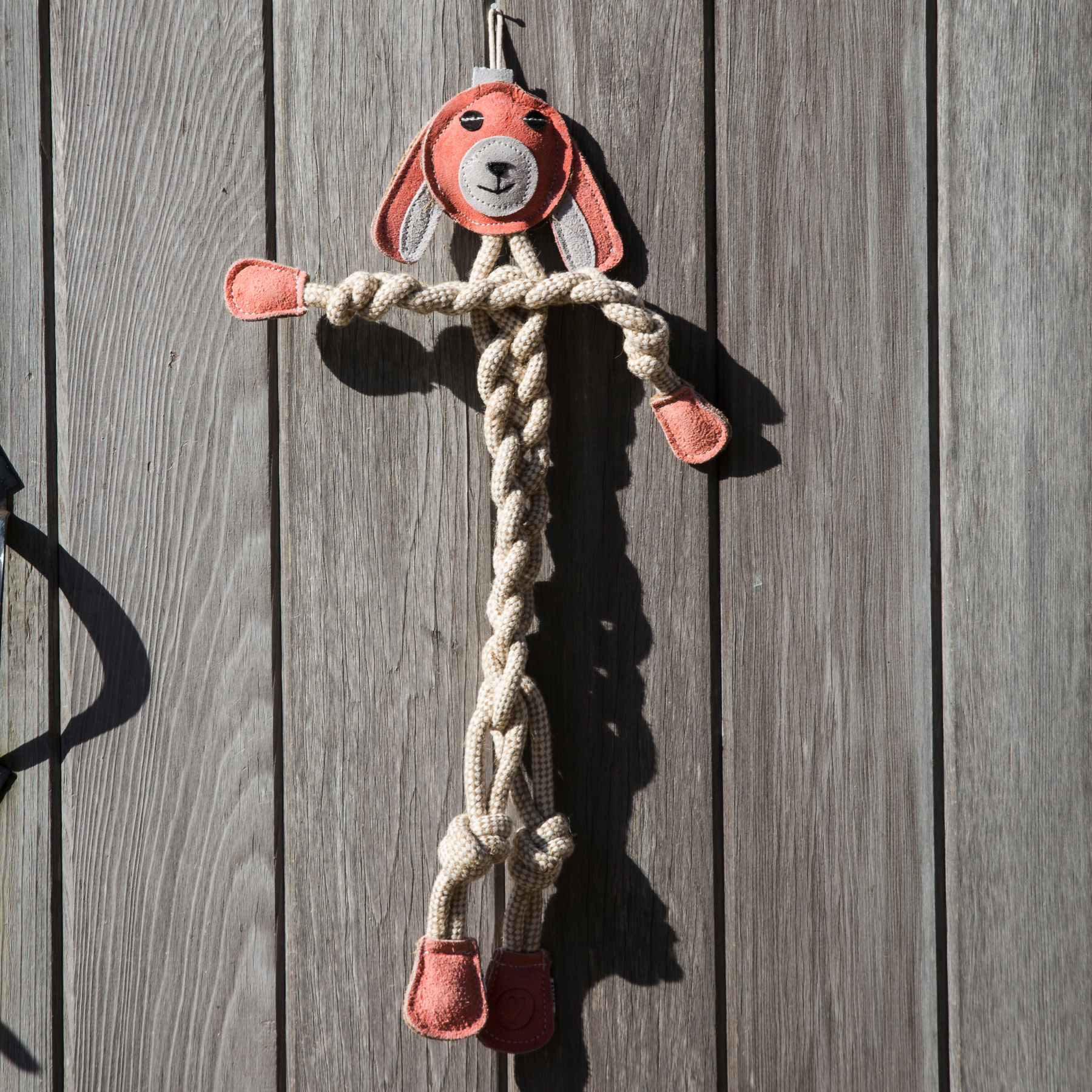Bitsy Bunny Natural Rope Knottie Dog Toy, Large (9mm rope diameter)