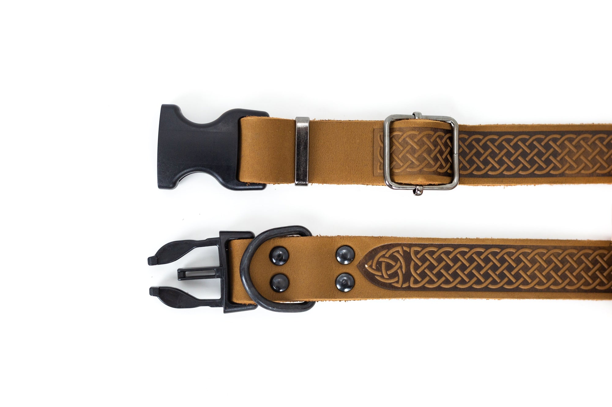 Euro-Dog Celtic Sport Quick-Release Leather Dog Collar