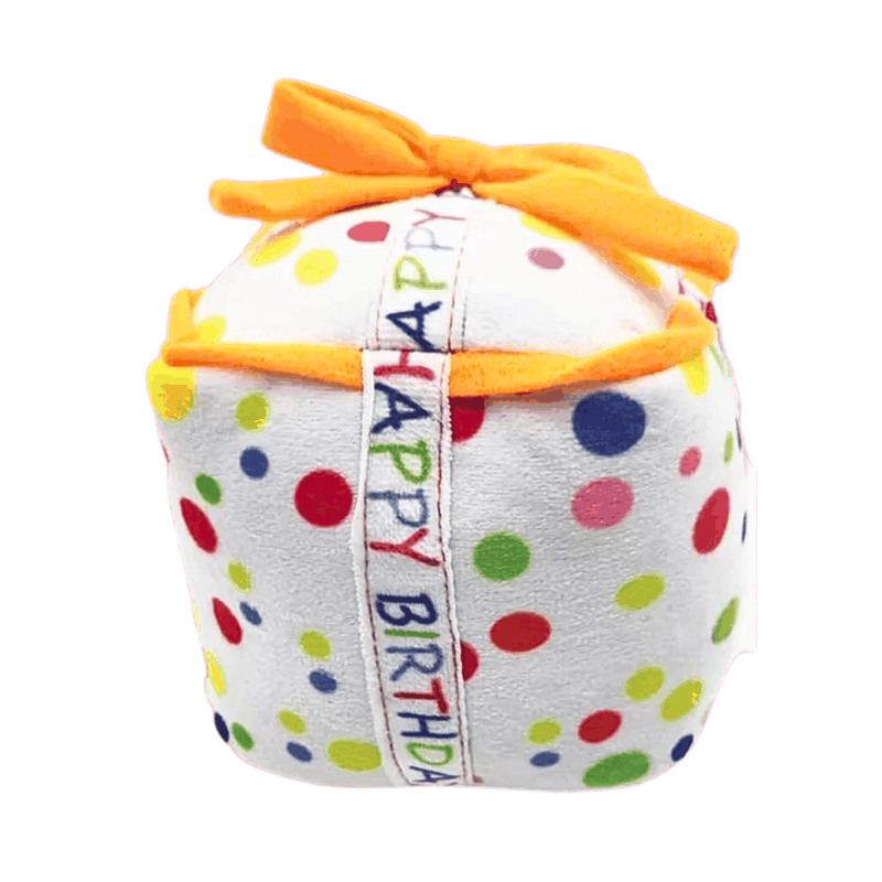 Glow Pups: Birthday Present Squeaky Plush Dog Toy