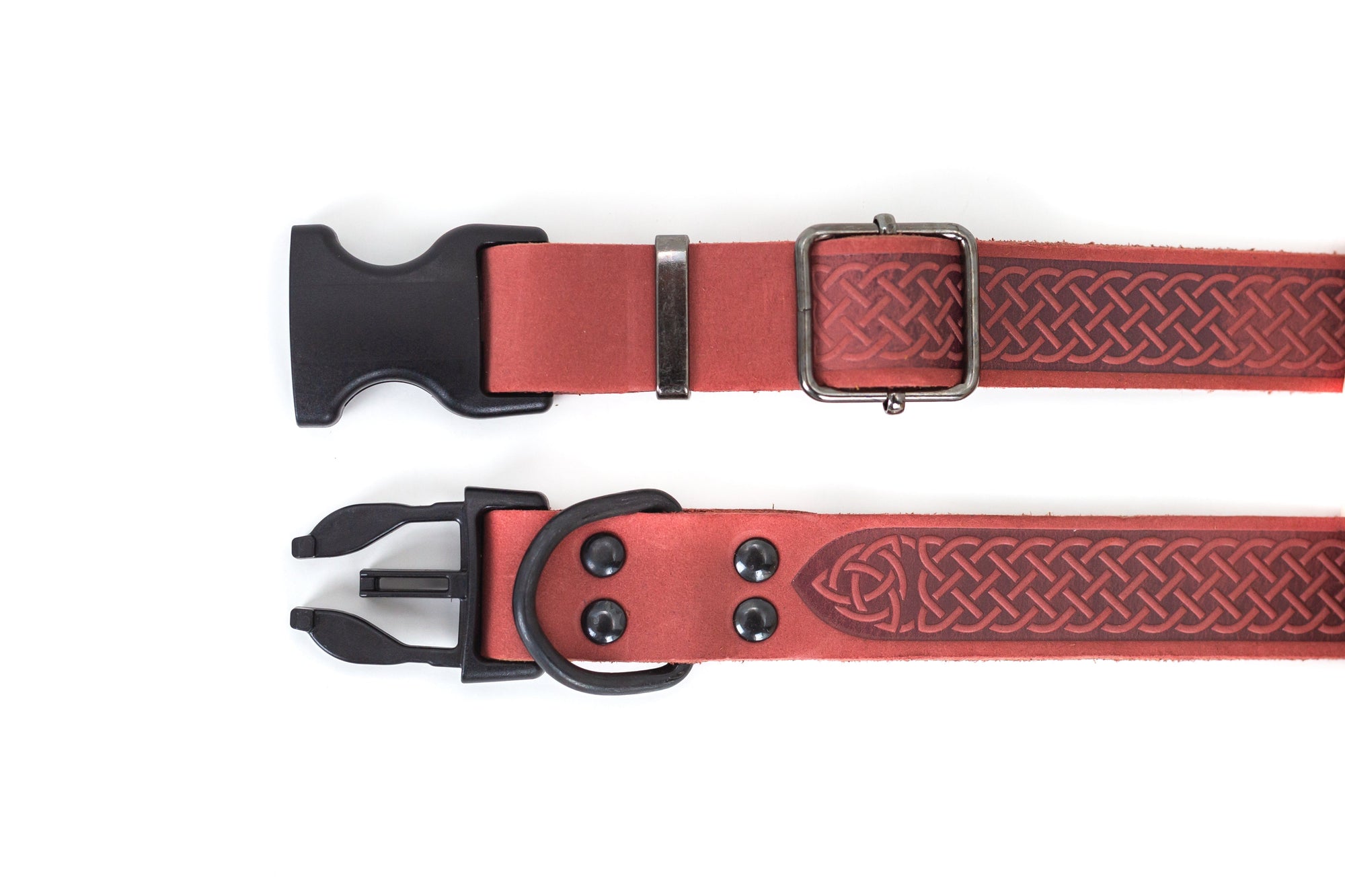 Euro-Dog Celtic Sport Quick-Release Leather Dog Collar