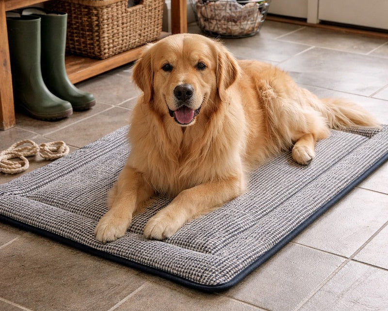 Bowsers Cosmopolitan Faux Fur Dog Mat - Reversible & Washable Travel Pad