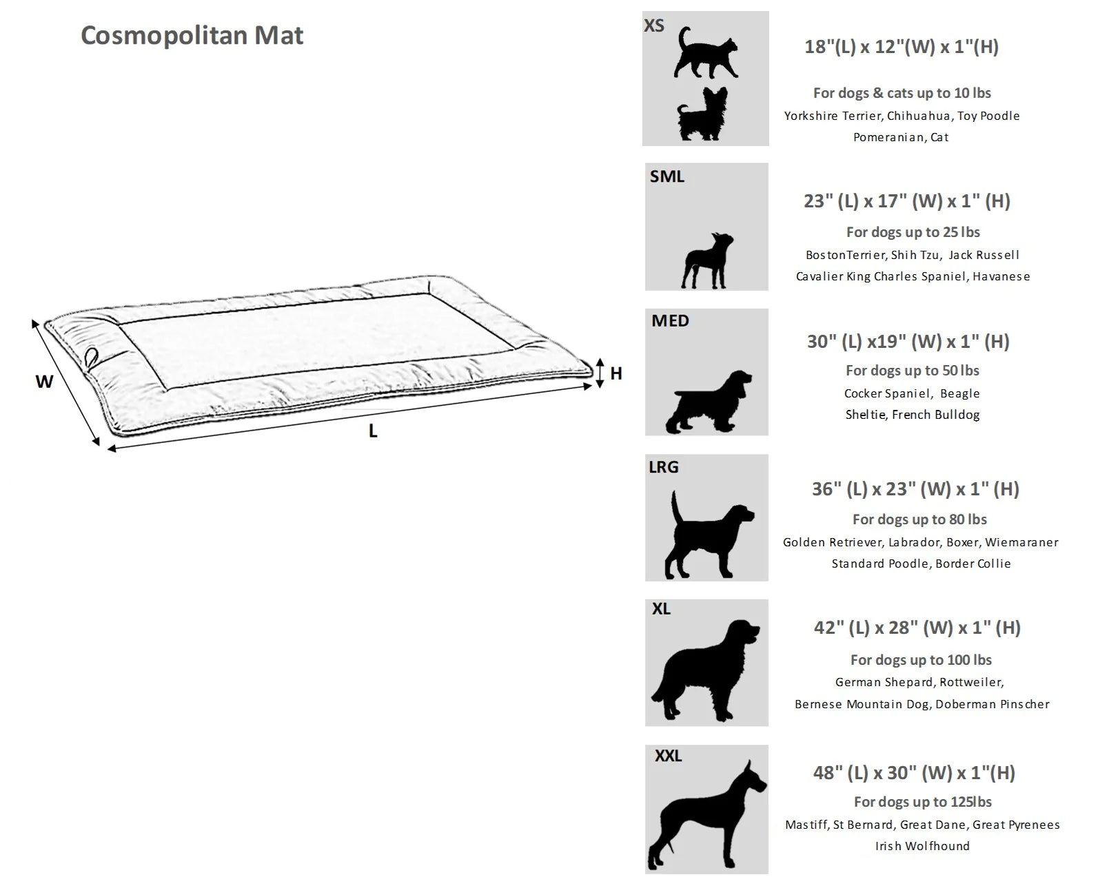 Bowsers Cosmopolitan Faux Fur Dog Mat – Reversible & Washable Travel Pad