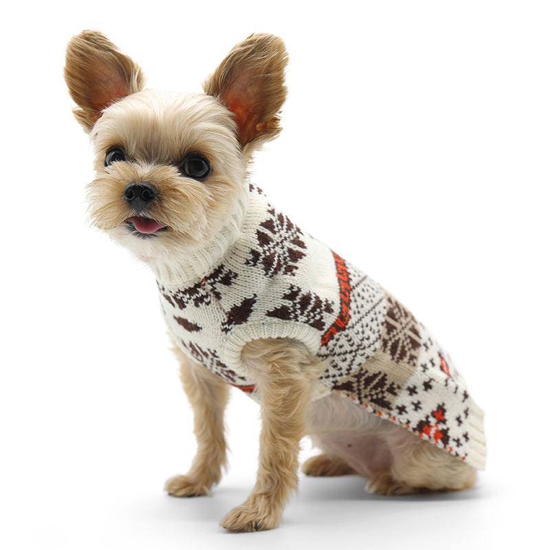 DOGO Cozy Fair Isle Dog Sweater