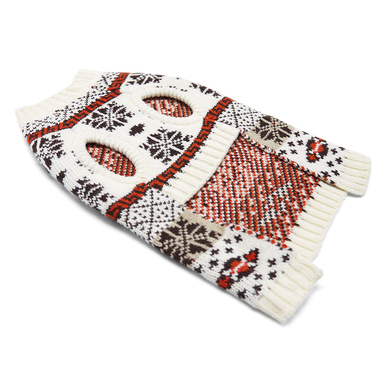 DOGO Cozy Fair Isle Dog Sweater