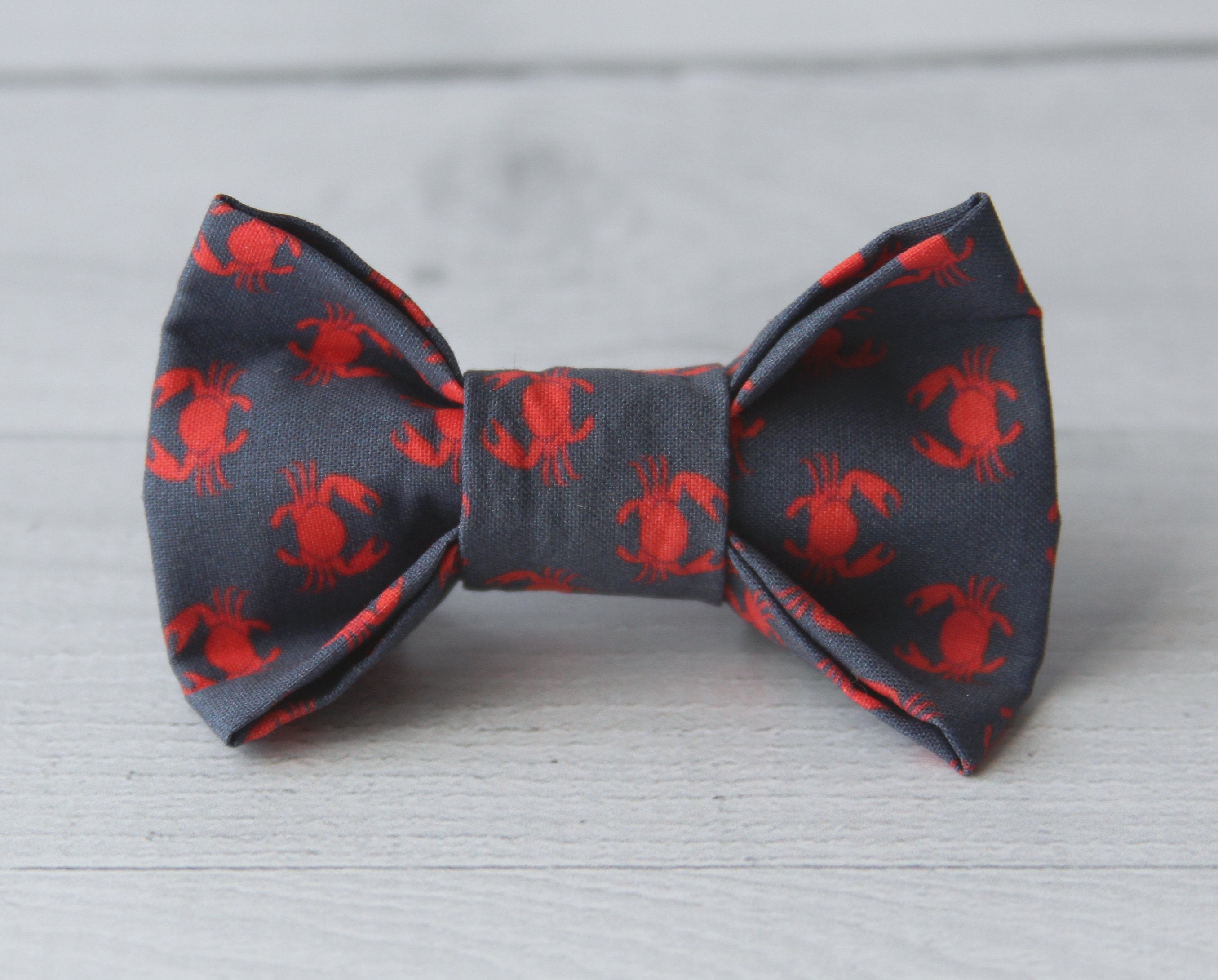 Crab Fest Dog Bow Tie