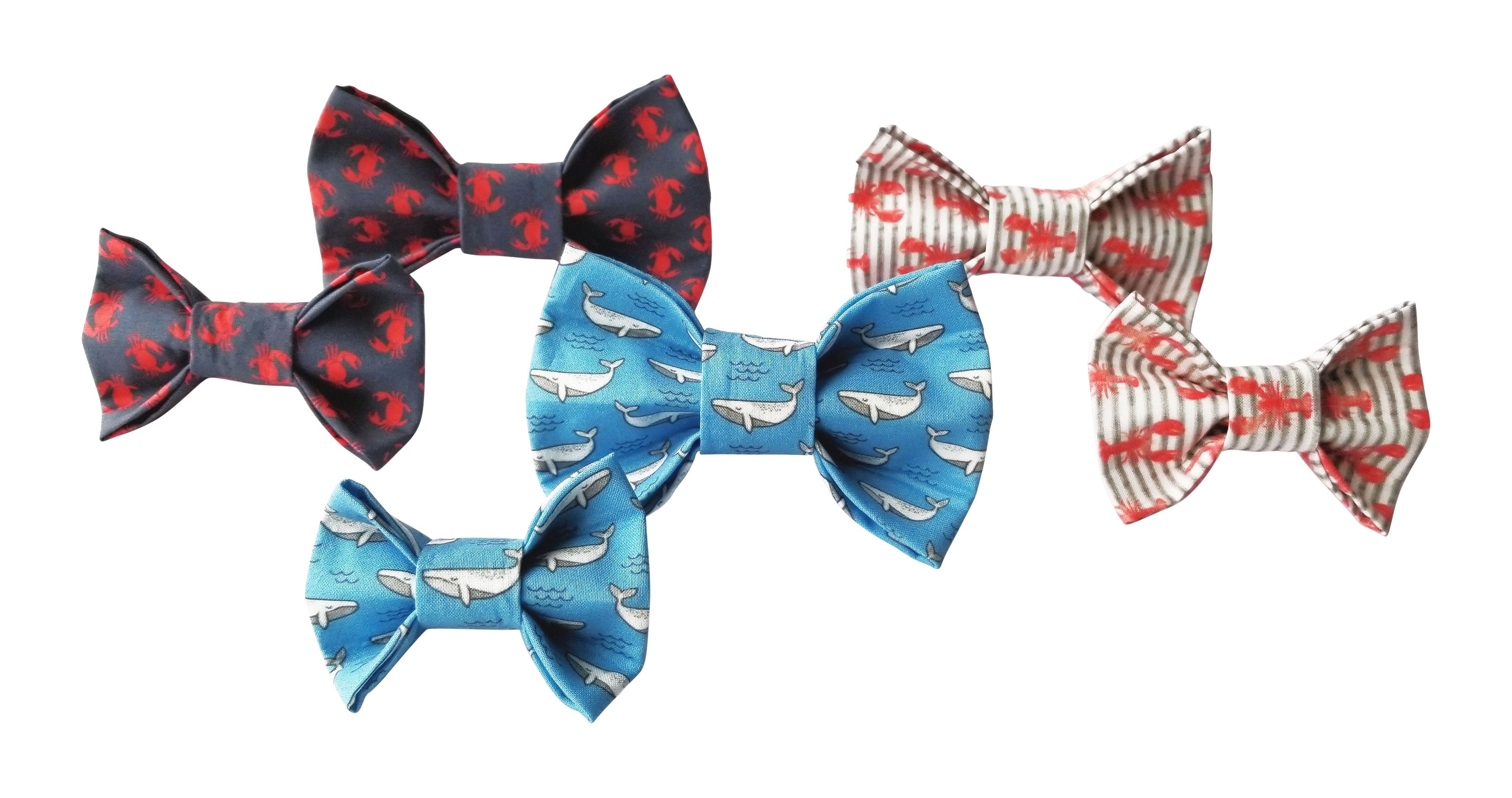 Crab Fest Dog Bow Tie