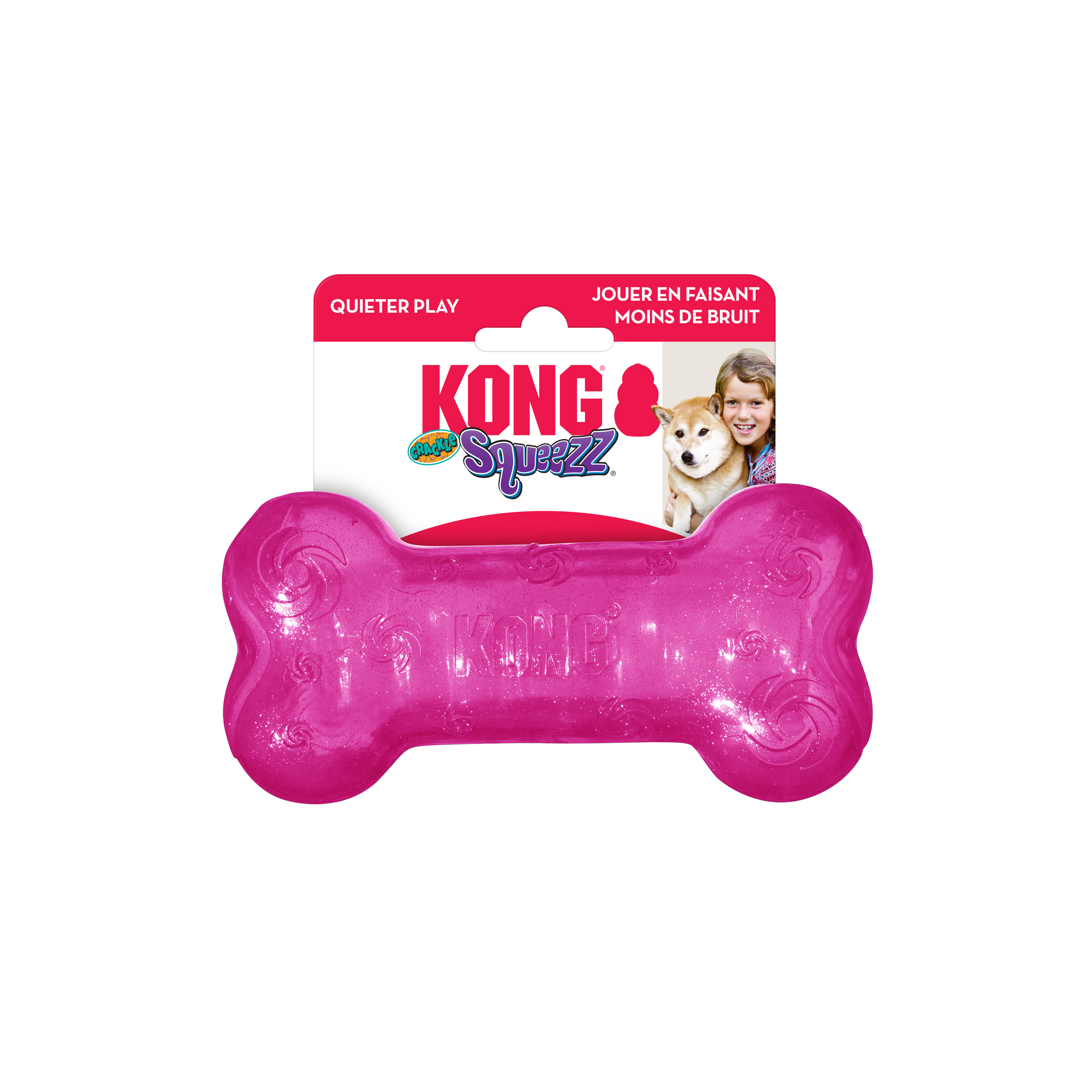 Kong Squeezz Crackle Bone