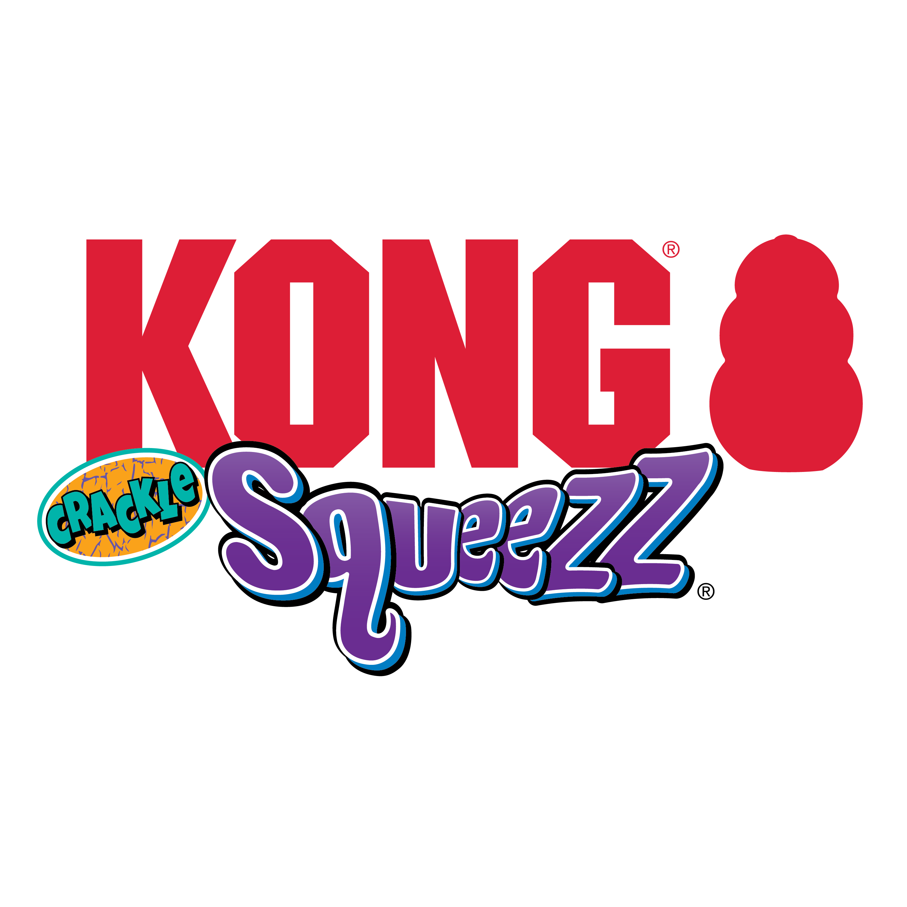 Kong Squeezz Crackle Bone - HT Animal Supply
