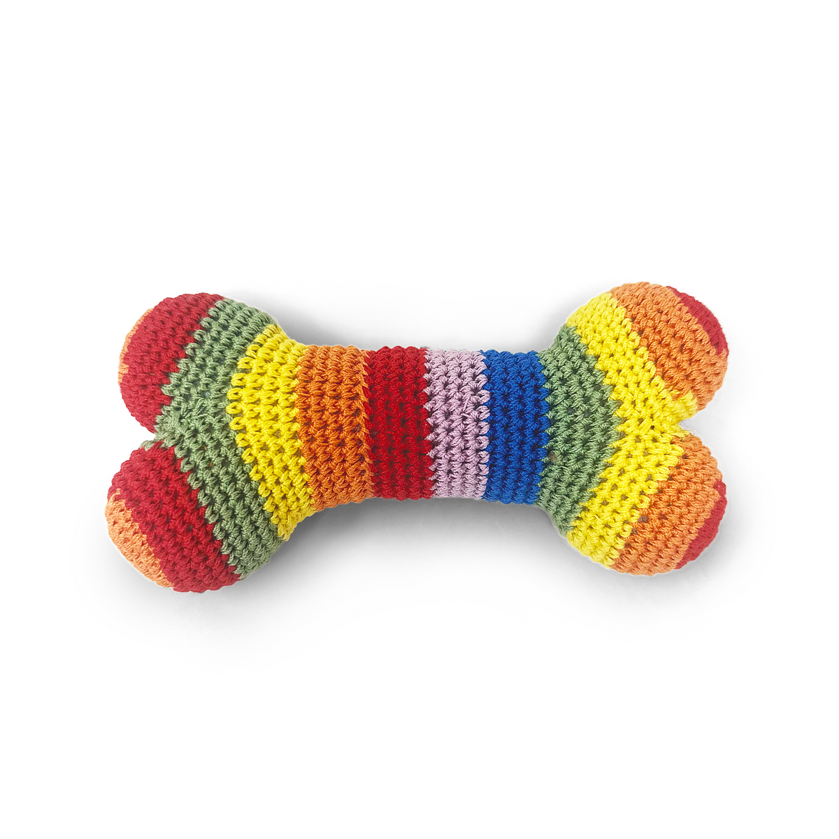 DOGO Rainbow Bone Crochet Dog Toy