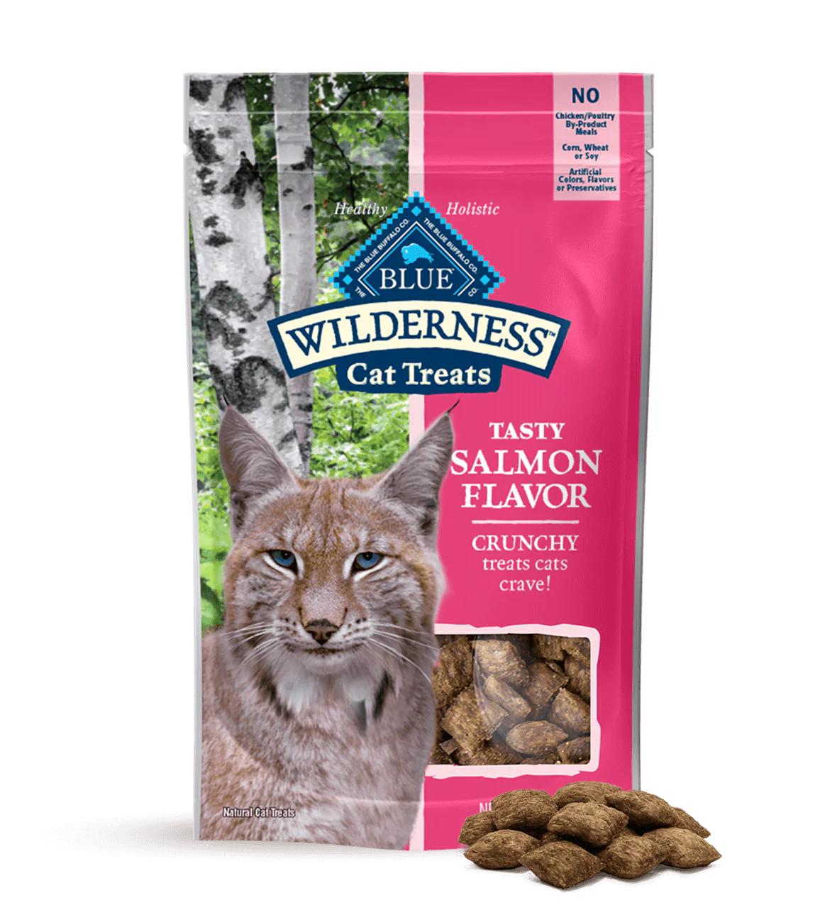 Blue Buffalo Blue Wilderness Crunchy Cat Treats Salmon Flavor (2oz)