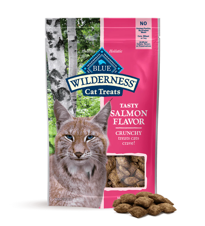 Blue Buffalo Blue Wilderness Crunchy Cat Treats Salmon Flavor (2oz)
