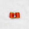Hello Doggie Crystal Orange Dog Barrette