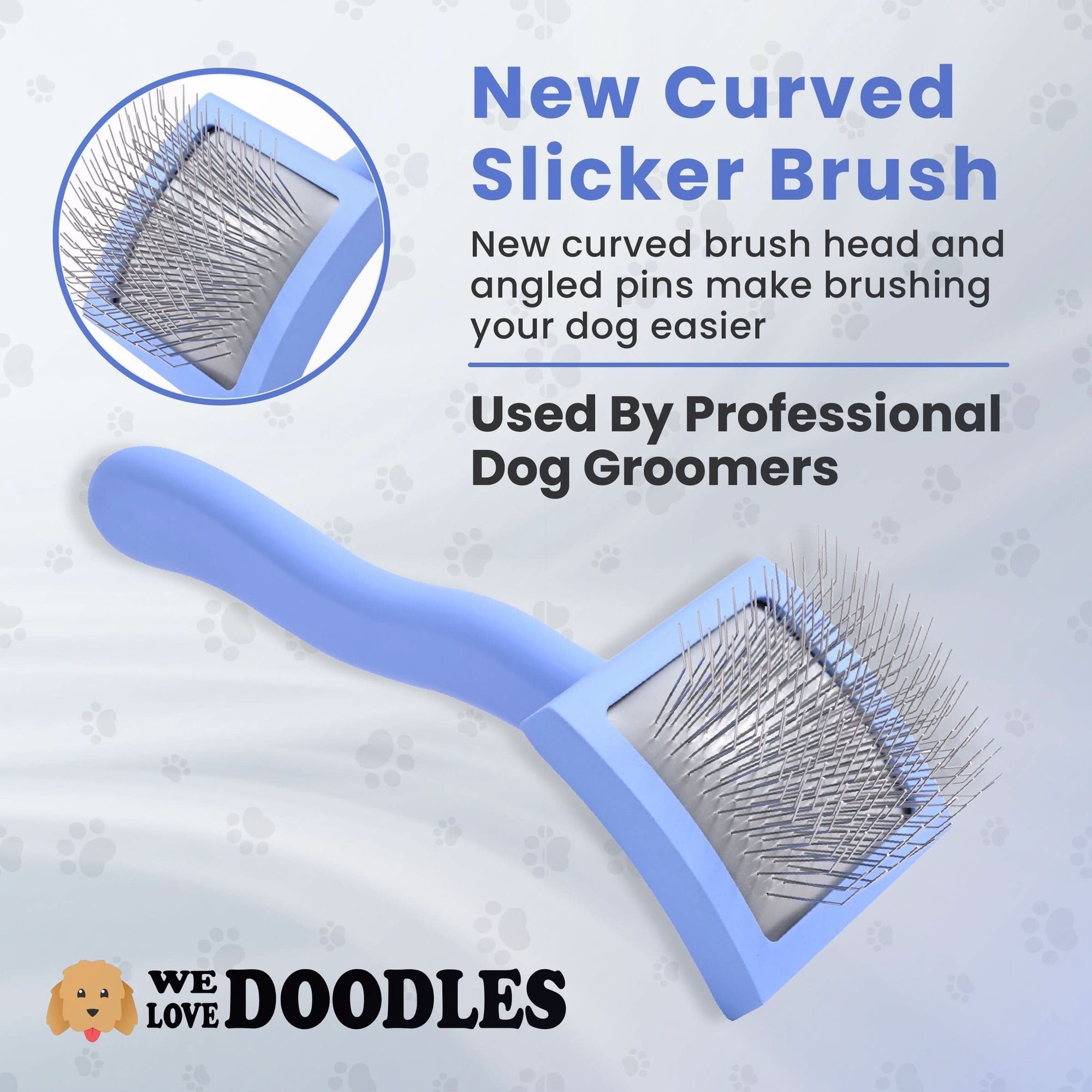 Curved Slicker Brushes for Dogs