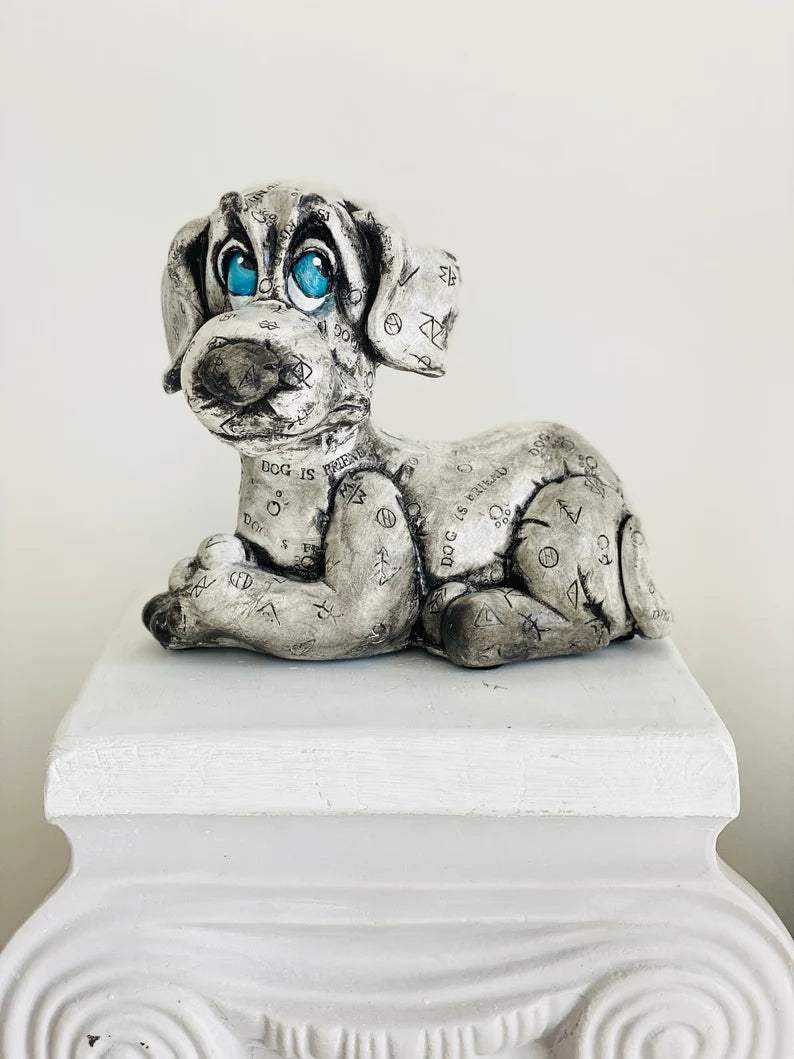 Cute Puppies Sculpture Set of 2