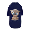 Hello Doggie Cutie Navy Teddy Bear Dog Shirt