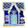 Kurt Adler 4-Inch Clay Dough Hanukkah LED House Table Piece