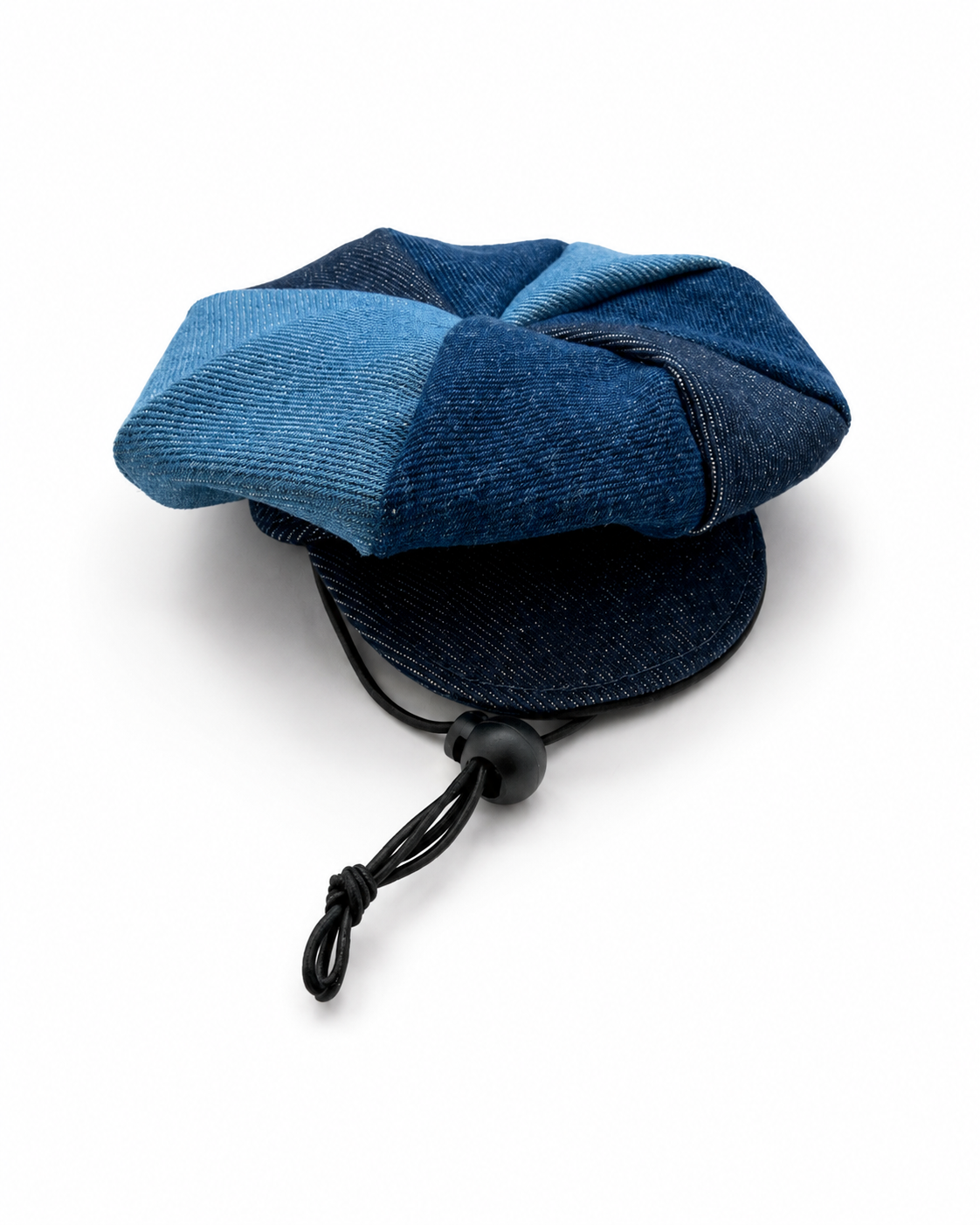 Heads or Tails Pup Denim Newsboy Hat