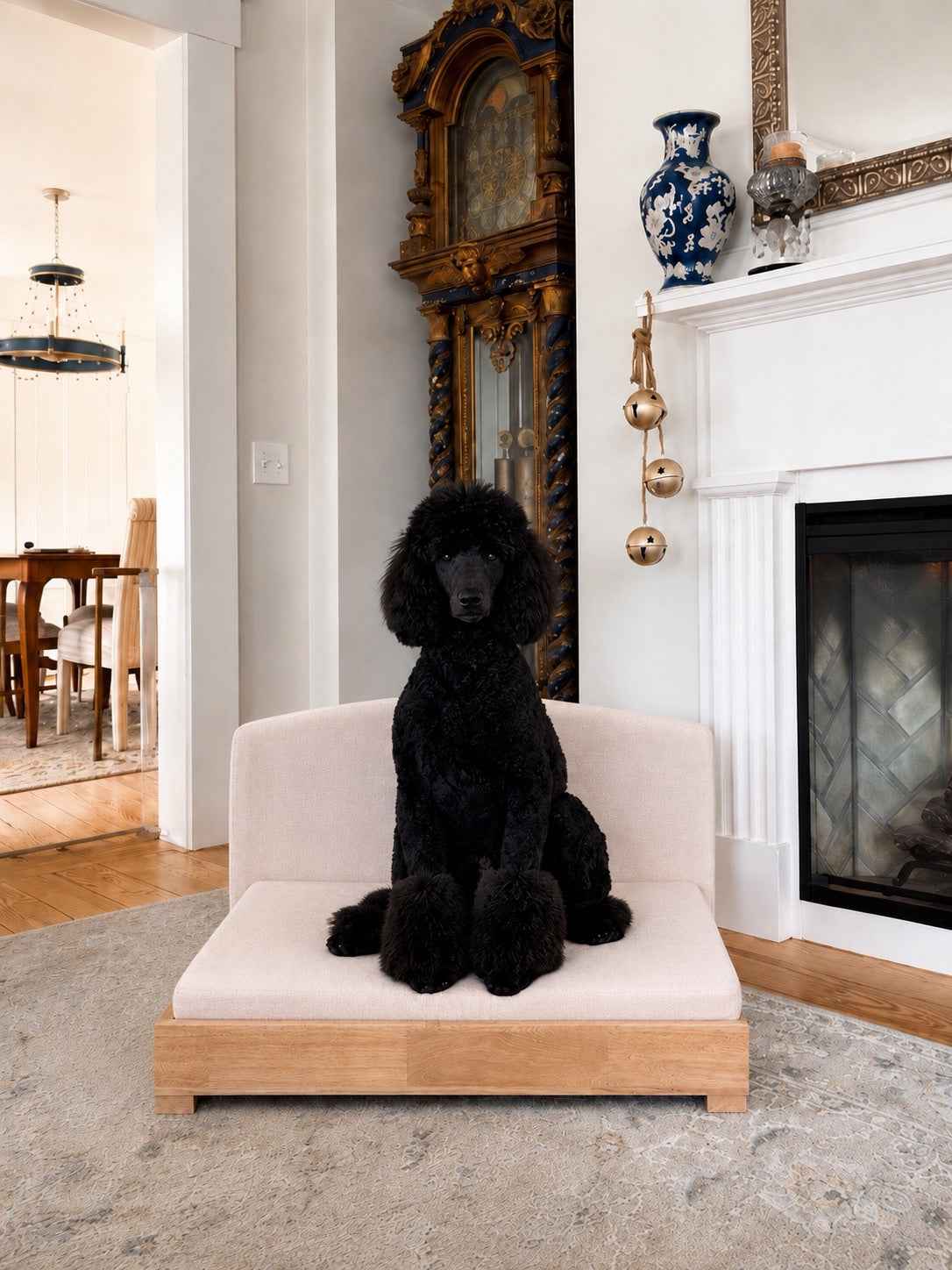 The Haven Luxury Handcrafted Solid Wood Orthopedic Dog Bed