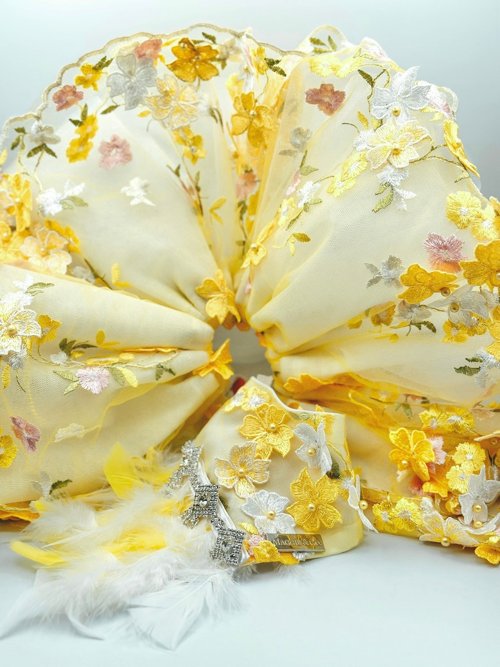 Formal Affair: My Sunshine Bandana (with feathers)