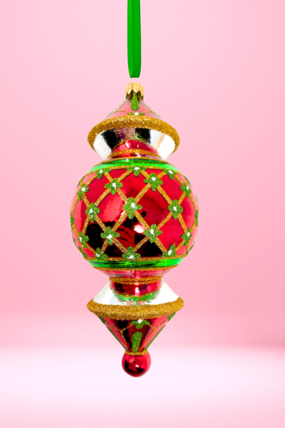 Dallas Reflector Glass Ornament