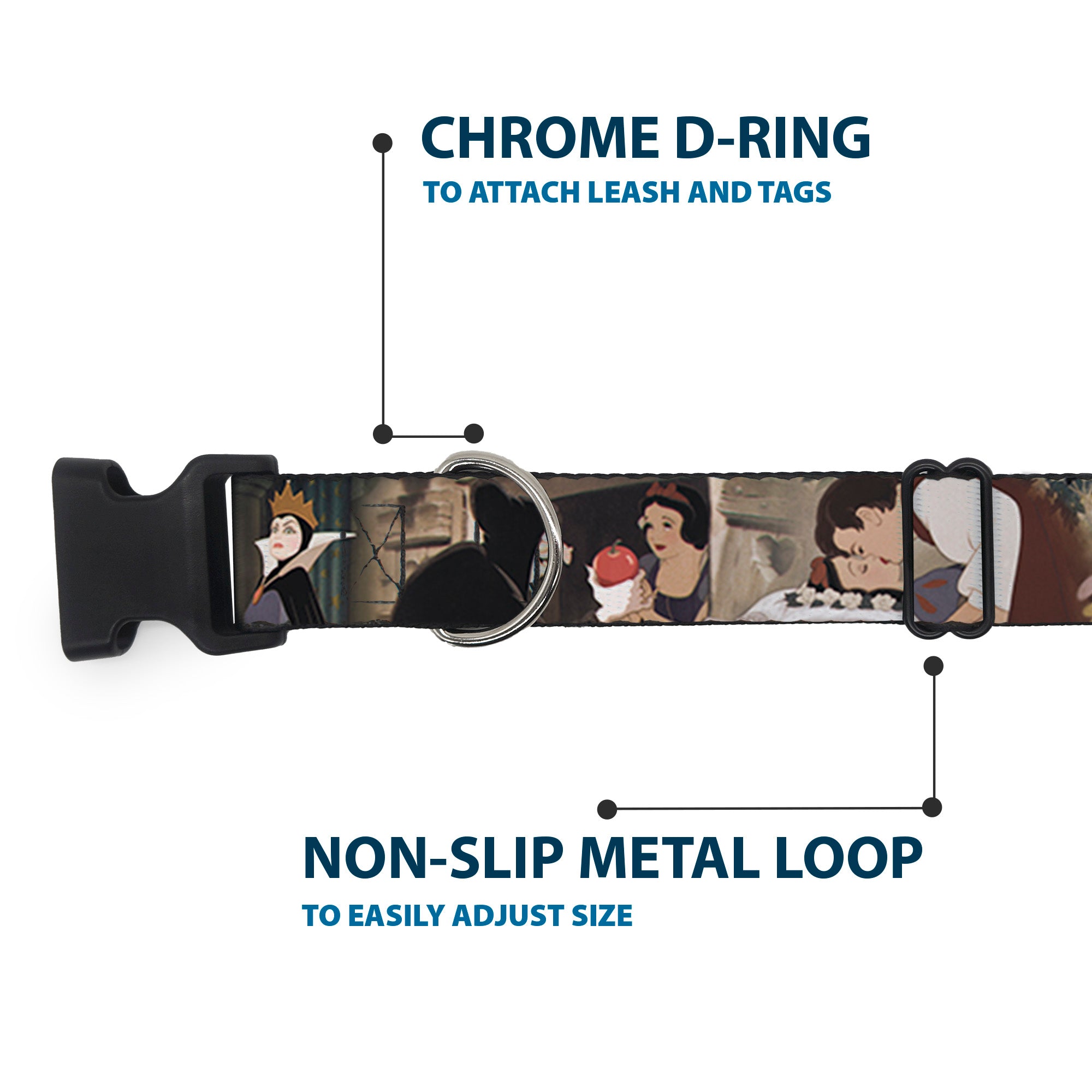 Plastic Clip Collar - Snow White Scenes