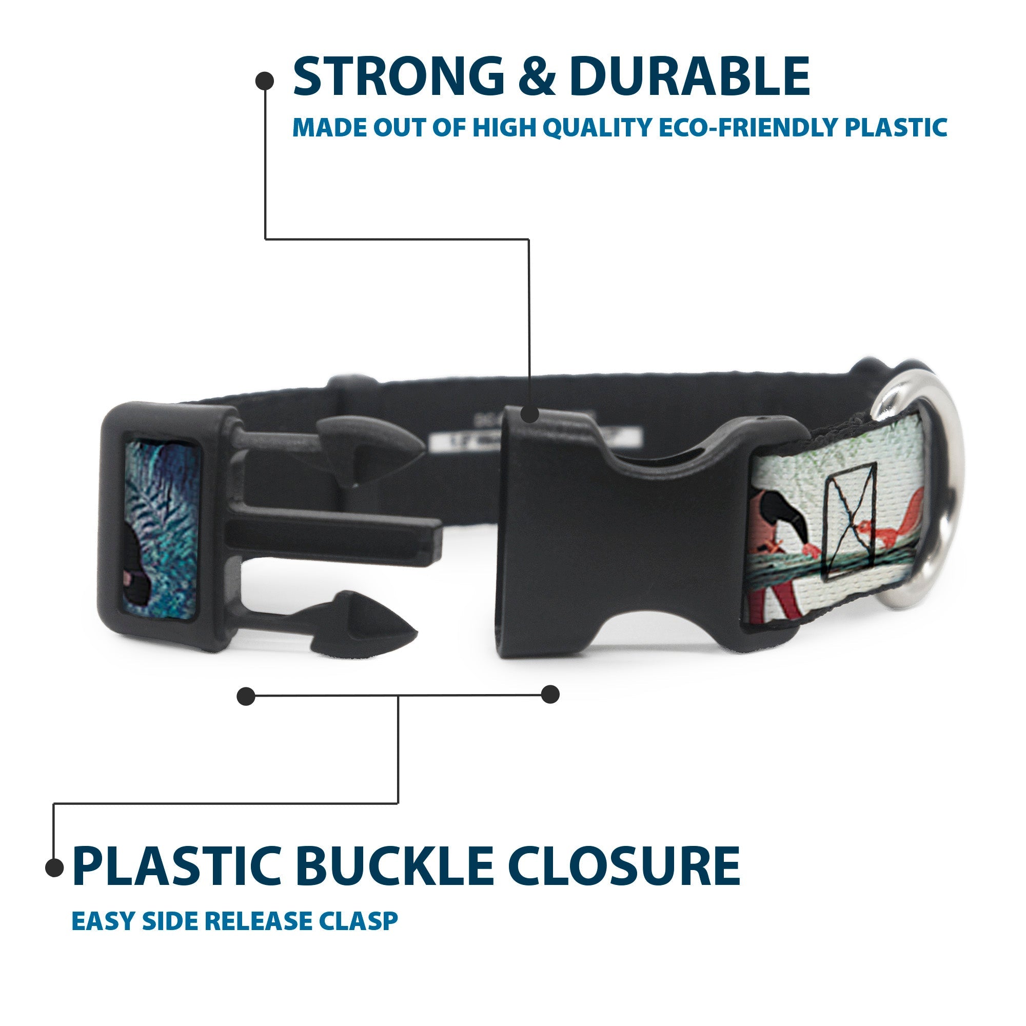 Plastic Clip Collar - Sleeping Beauty Woods Scenes