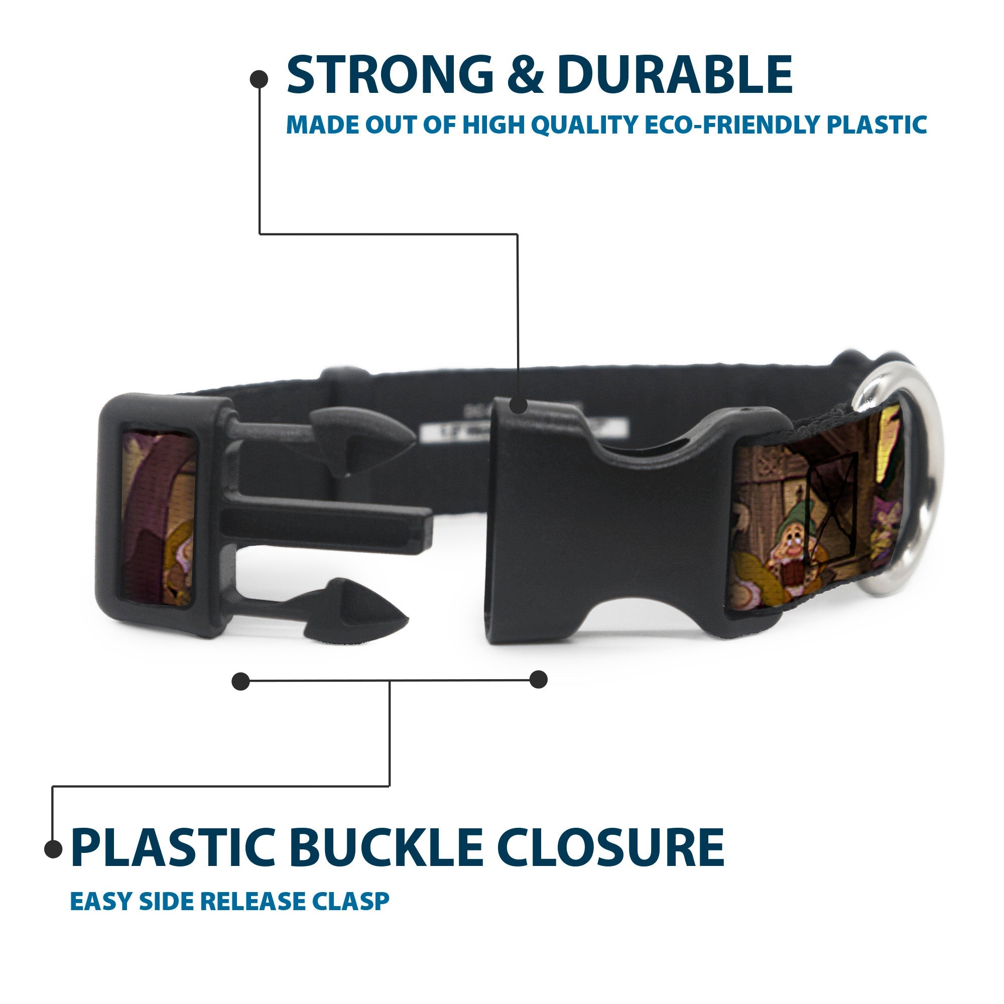 Plastic Clip Collar - Snow White & the Seven Dwarfs Scenes