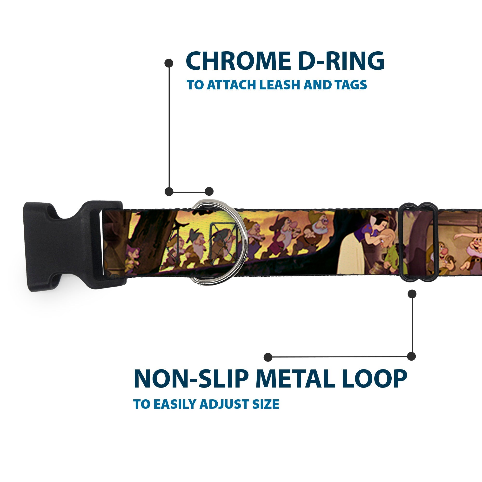Plastic Clip Collar - Snow White & the Seven Dwarfs Scenes
