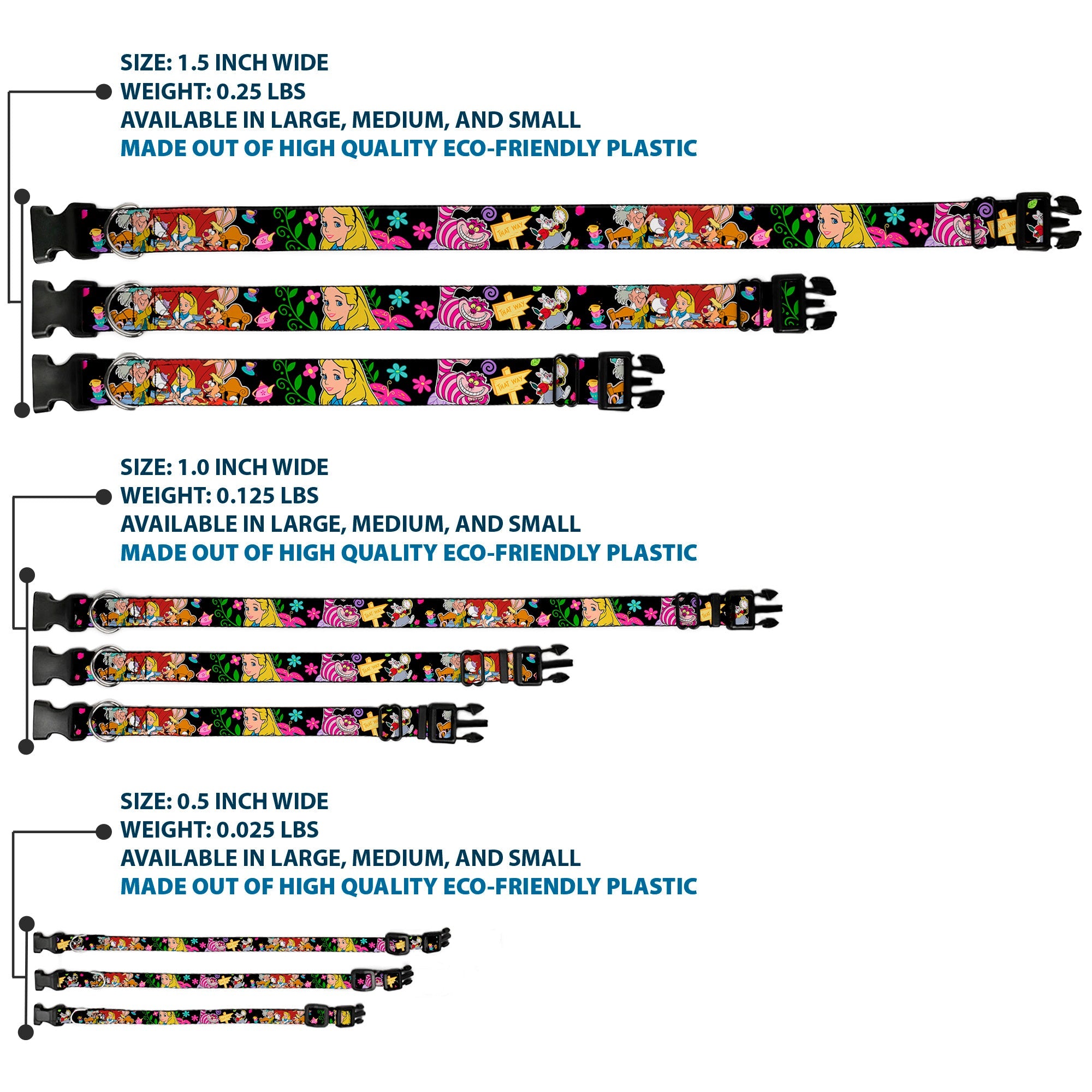 Plastic Clip Collar - Alices Encounters in Wonderland