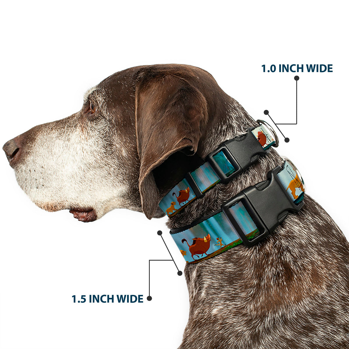 Plastic Clip Collar - Lion King Simba, Pumba & Timon Growing Up