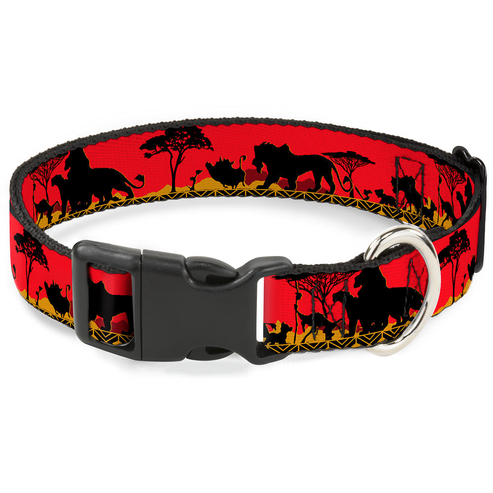 Plastic Clip Collar - Mufasa & Simba JUST CANT WAIT TO BE KING/Family Silhouette