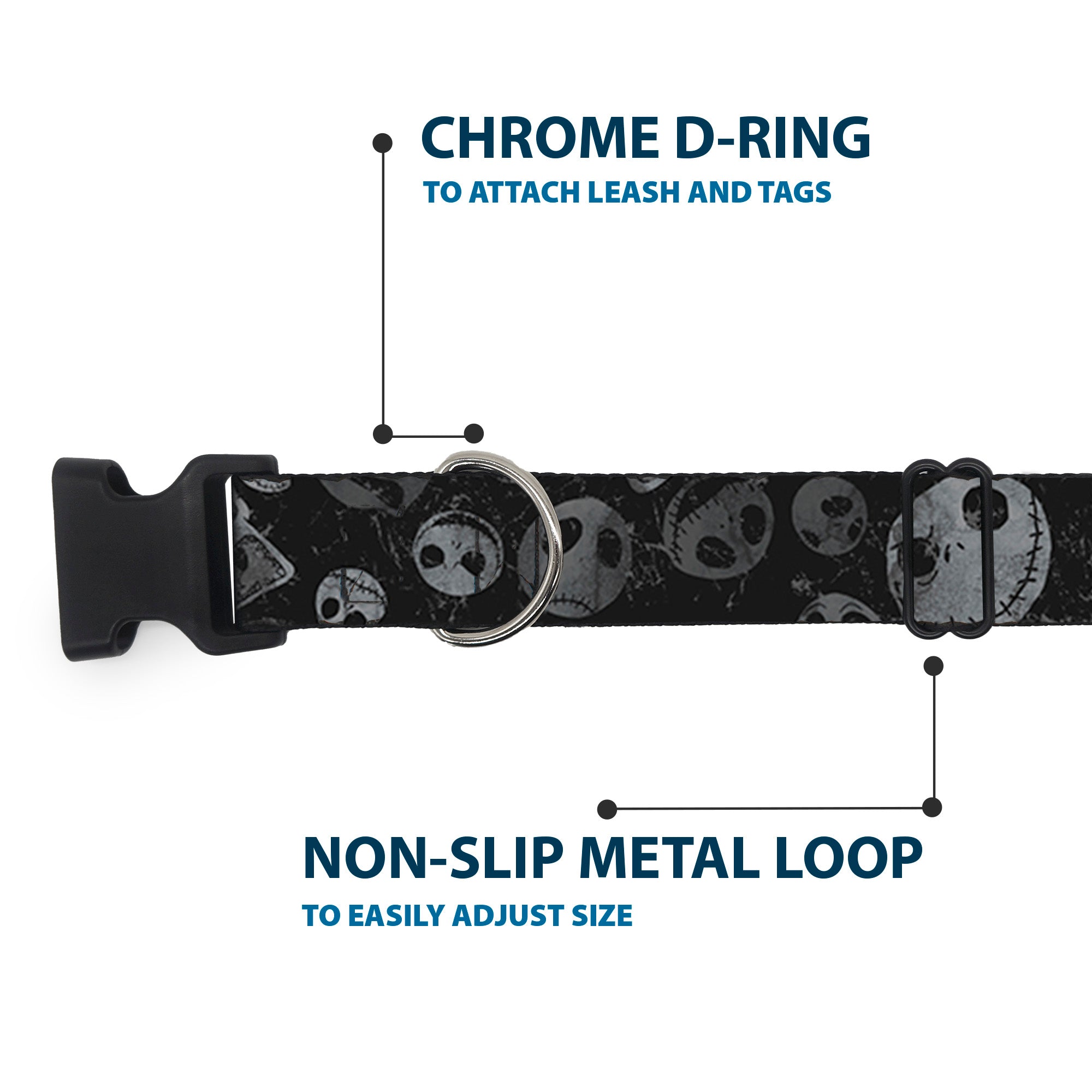 Plastic Clip Collar - NBC Jack Expressions Scattered Weathered