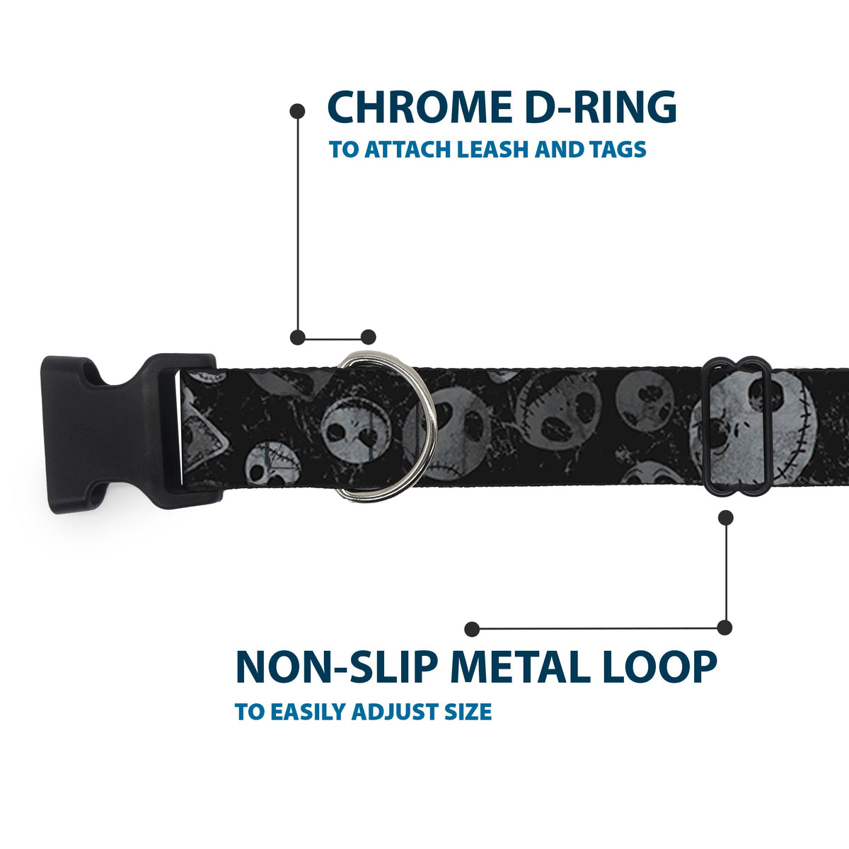 Plastic Clip Collar - NBC Jack Expressions Scattered Weathered