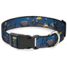 Plastic Clip Collar - Nightmare Before Christmas Jack, Zombie Duck & Zero Cemetery Scene