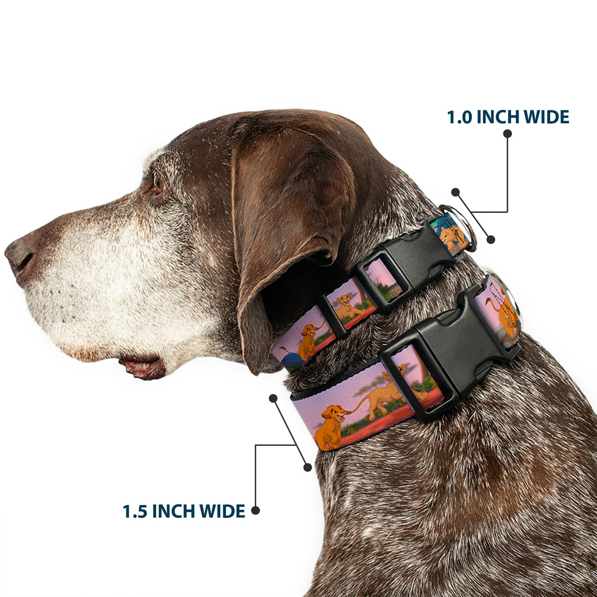 Plastic Clip Collar - Lion King Simba & Nala Growing Up Scenes