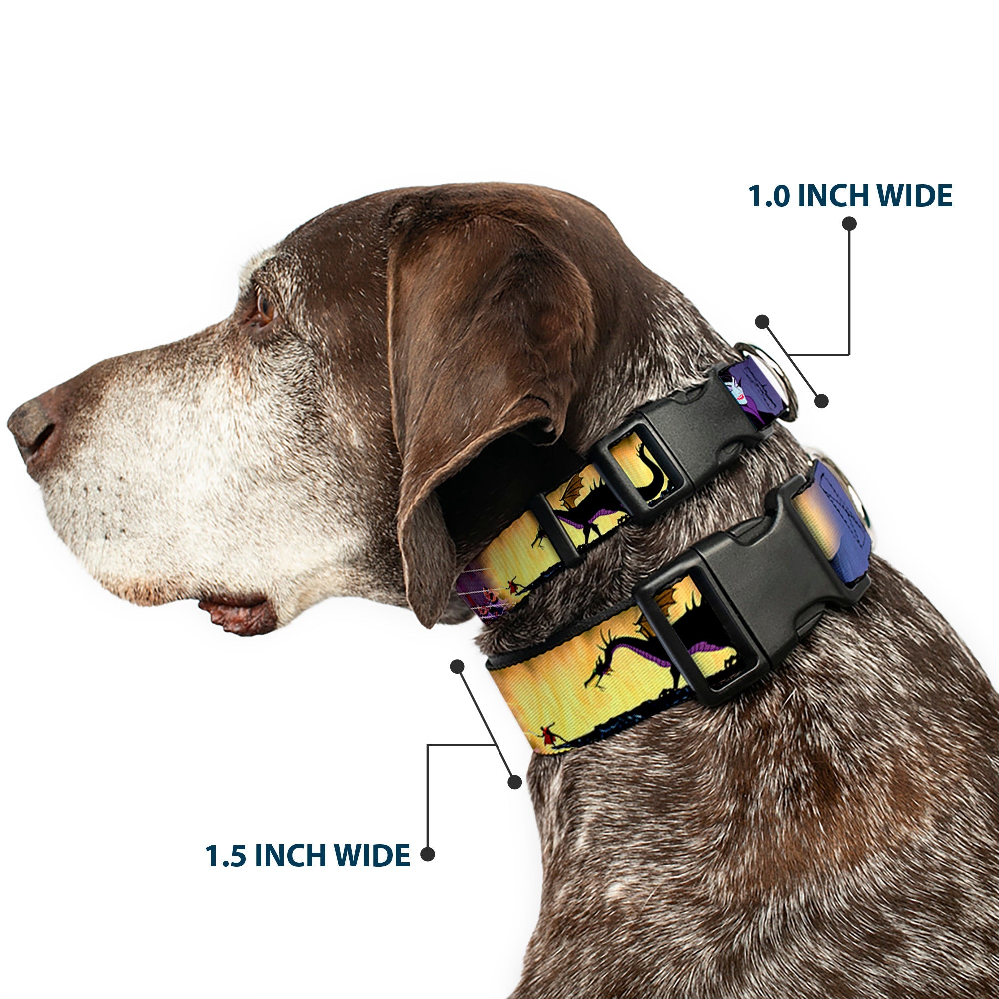 Plastic Clip Collar - Maleficent Poses