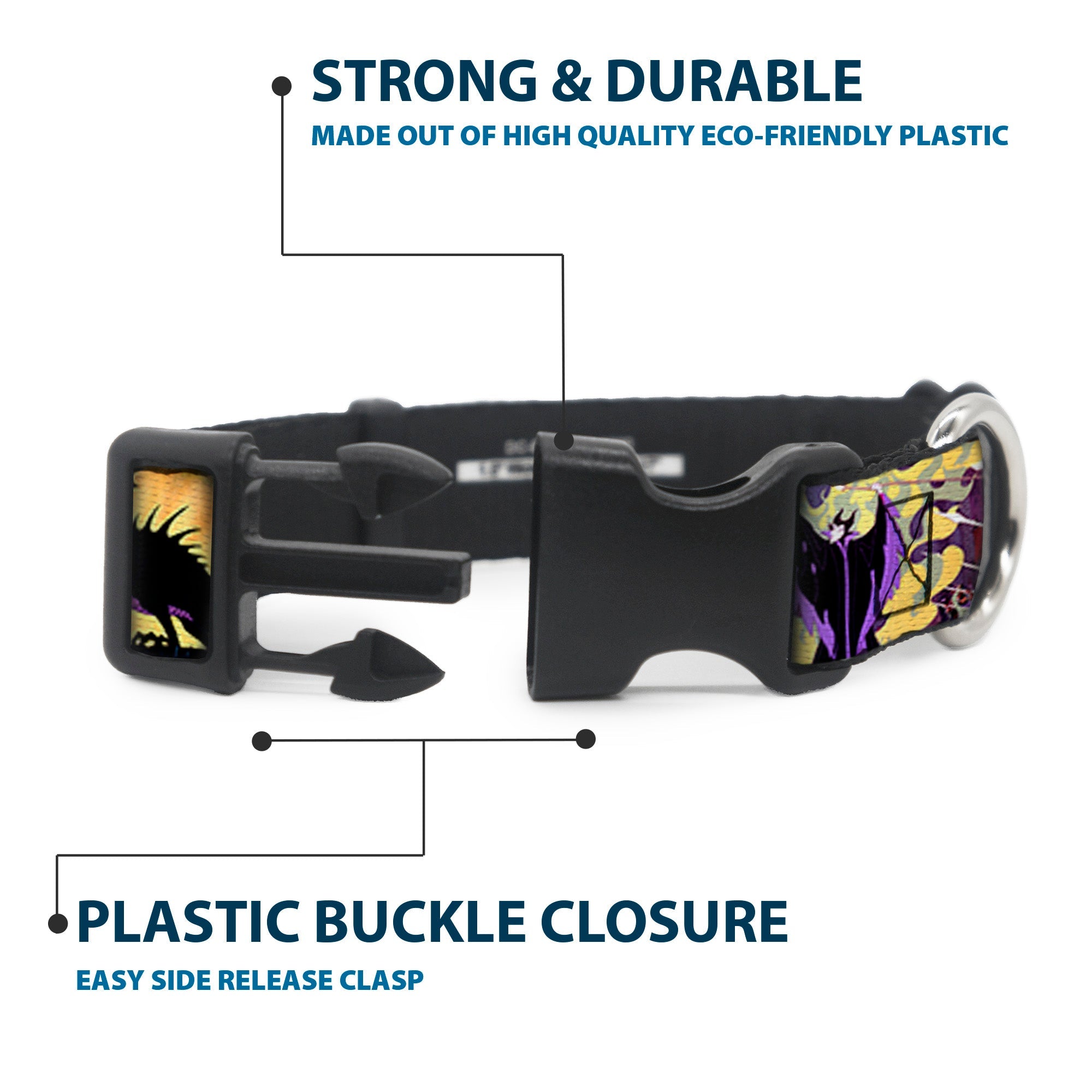 Plastic Clip Collar - Maleficent Poses