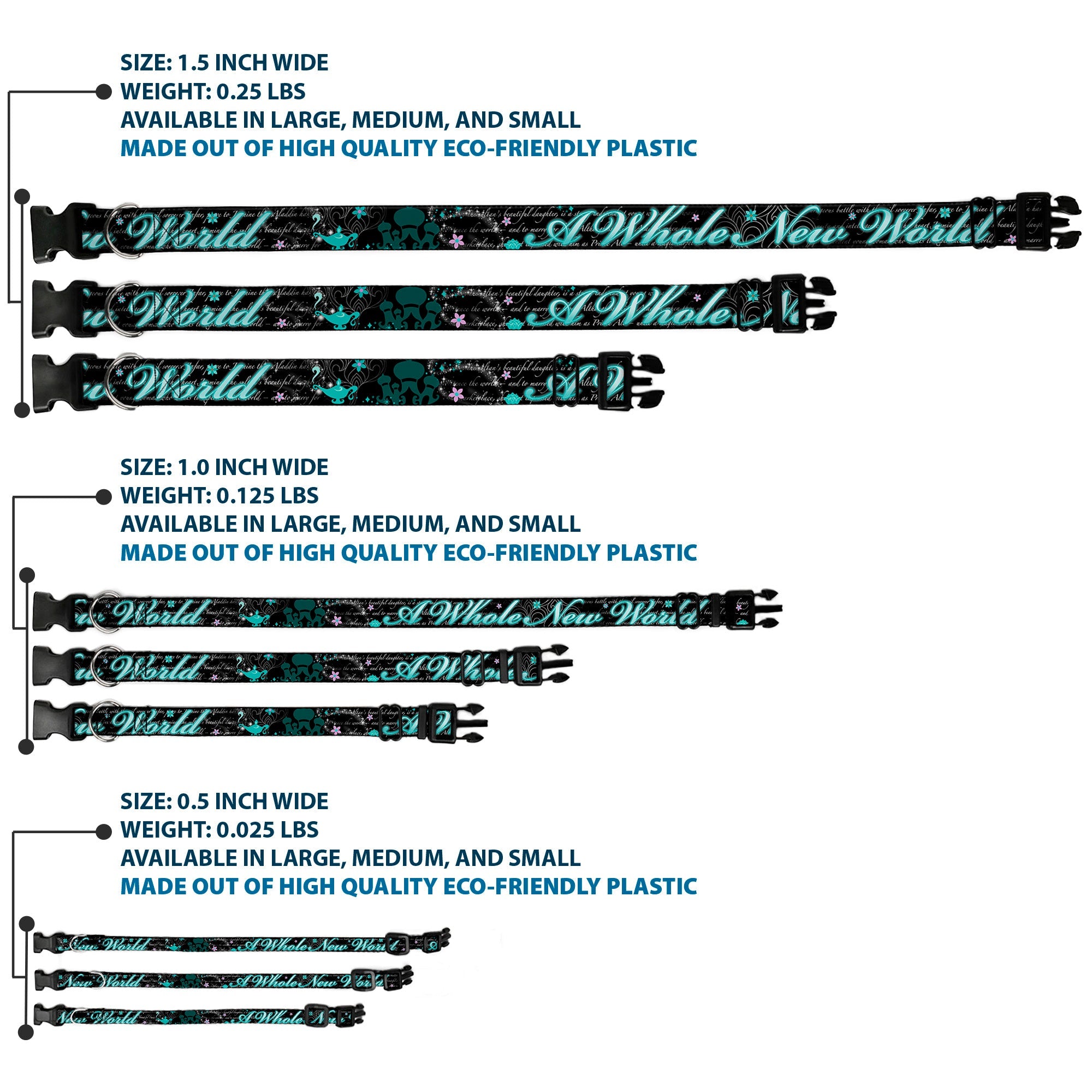 Plastic Clip Collar - Aladdin A WHOLE NEW WORLD/Story Script