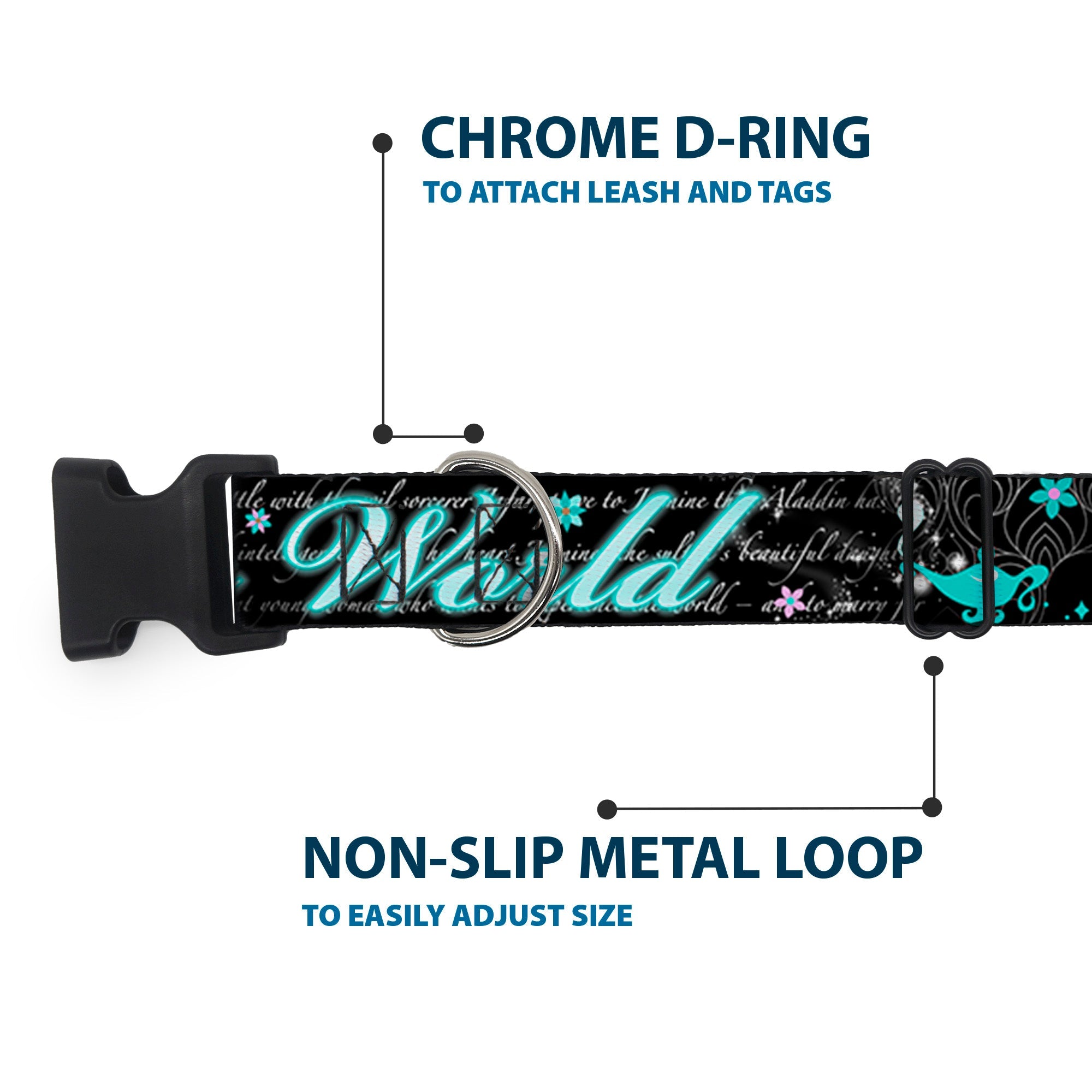 Plastic Clip Collar - Aladdin A WHOLE NEW WORLD/Story Script