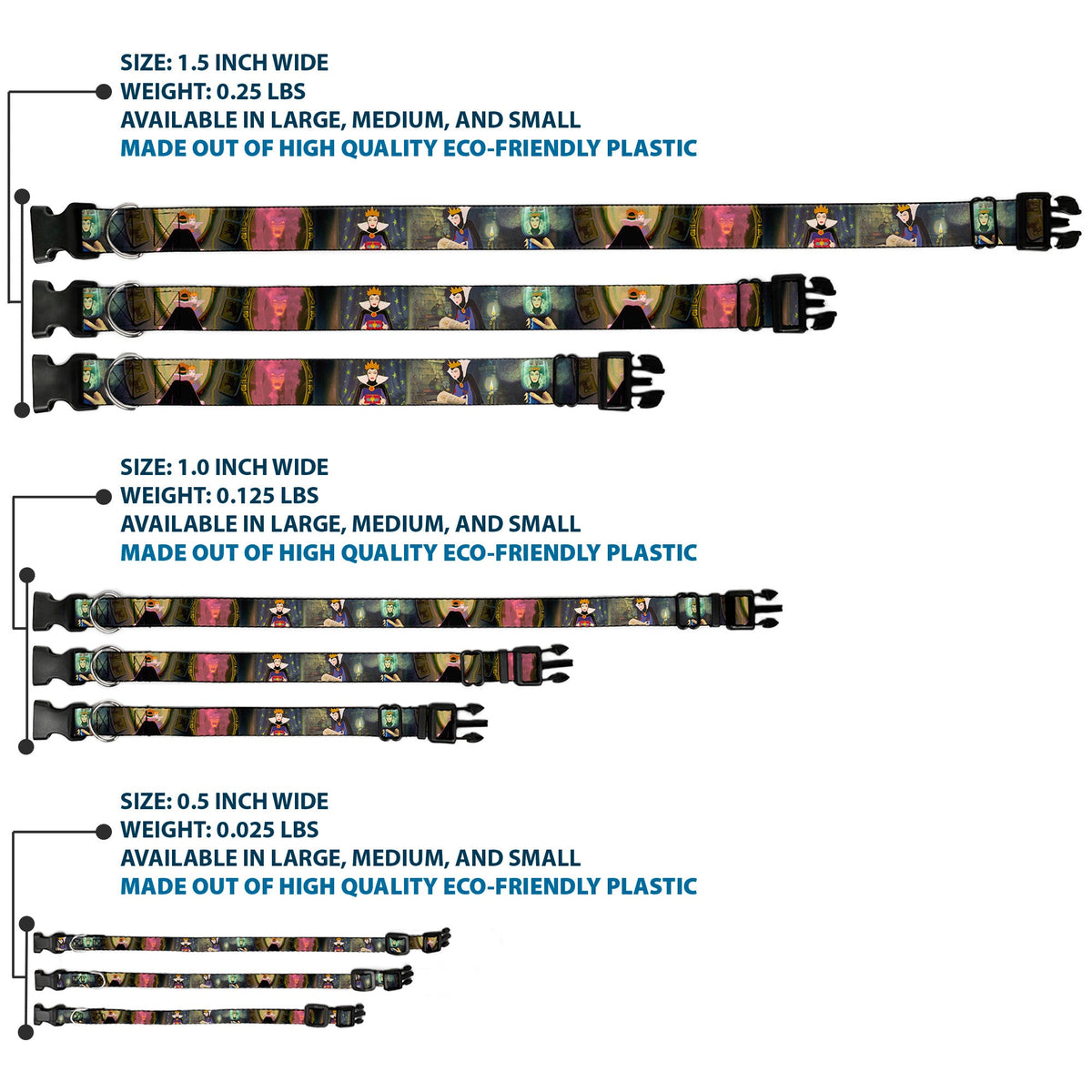Plastic Clip Collar - Snow White Evil Queen Poses