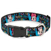 Buckle-Down Disney Minnie Mouse Hoody & Headphone Poses Plastic Clip Dog Collar