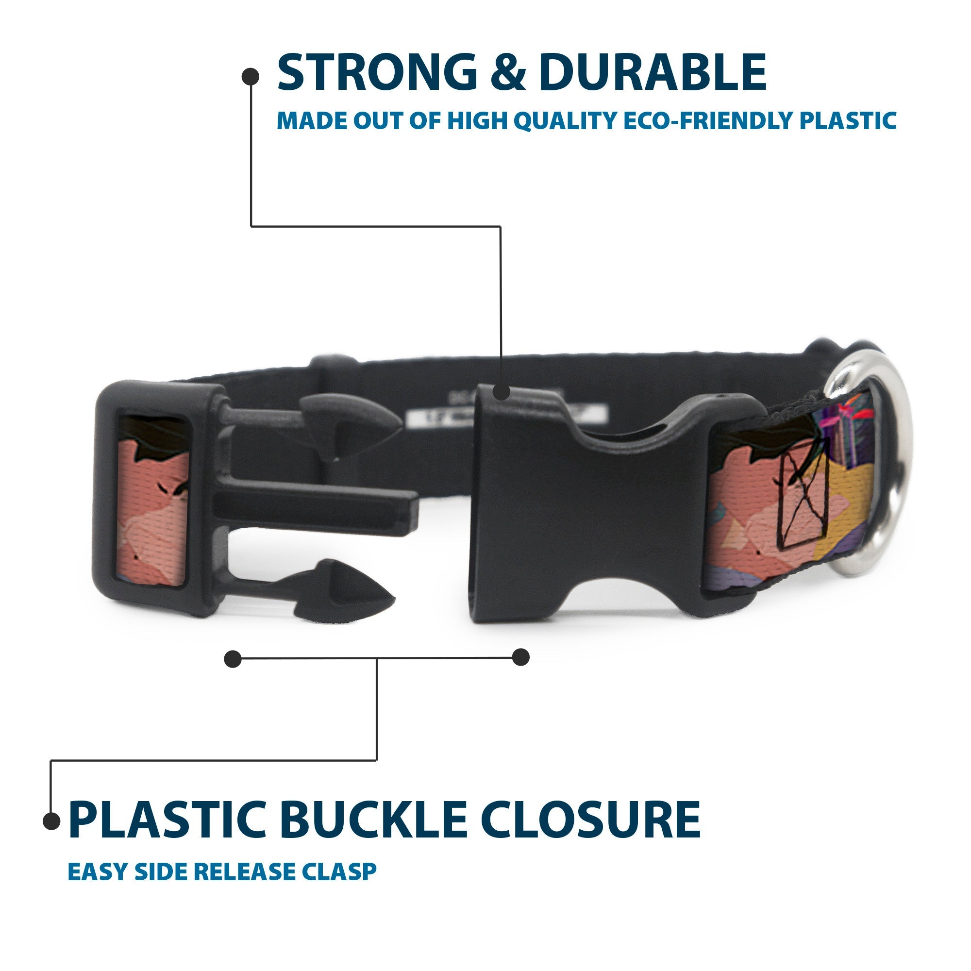 Plastic Clip Collar - Pocahontas & John Smith Scenes